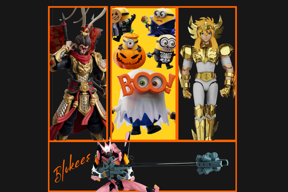 Blokees nuove uscite con Saint Seiya Cygnus Hyoga EX, Evangelion EVA-08α, Minions Belloween e Sun Wukong