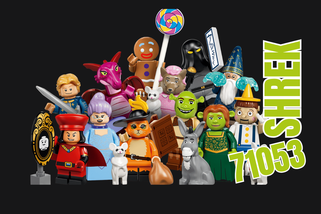 LEGO Minifigures 71053 Shrek serie completa con tutte le minifigure collezionabili dei personaggi Shrek