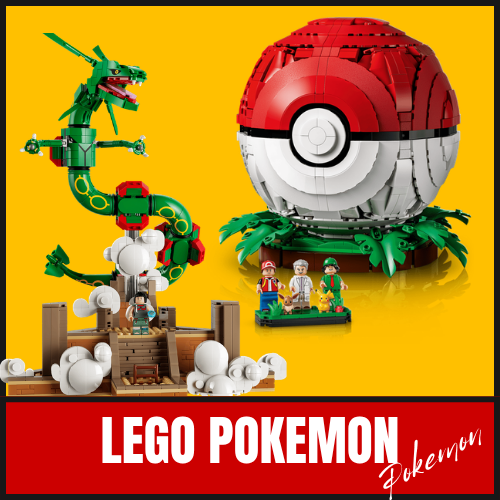 Collezione LEGO Pokémon con diversi modelli e costruzioni ispirate ai personaggi Pokémon
