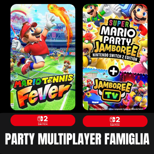 Collezione di giochi party, multiplayer e per la famiglia su Nintendo Switch 2