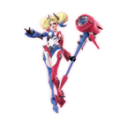 Blokees DC Comics Champion Class 04 Harley Quinn model kit ufficiale con 42 punti di articolazione e accessori intercambiabili