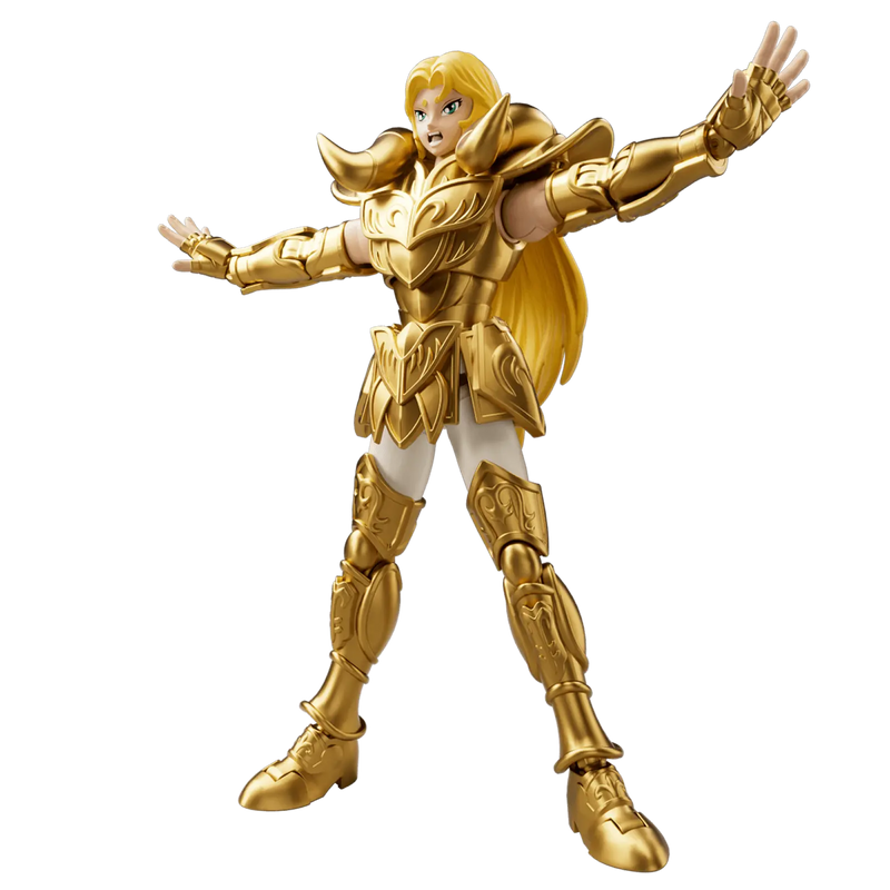 Action figure Blokees di Ariete Mu con armatura dorata ispirata ai Cavalieri dello Zodiaco