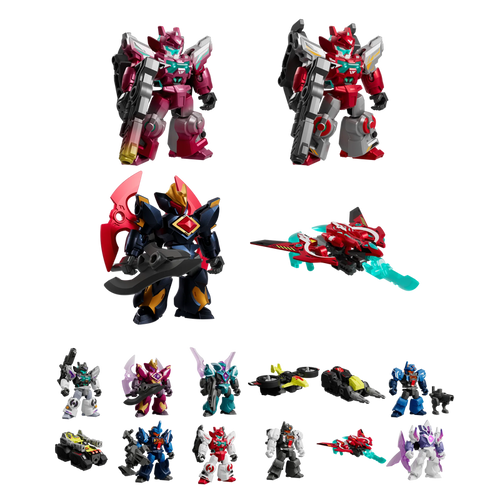 Blokees Astral Rally The Blazing Light 02 codice 75935 EAN 810181537413, collezione di 12 mecha: AST Mizar, AST Mizar Proto, AST Wings Mansion, XV Mensa, XV Microscopium, XV Telescopium, VT Aquarius, VT Eridanus, VT Piscis Austrinus, MAV Flora, MAV Metis e MAV Hygiea