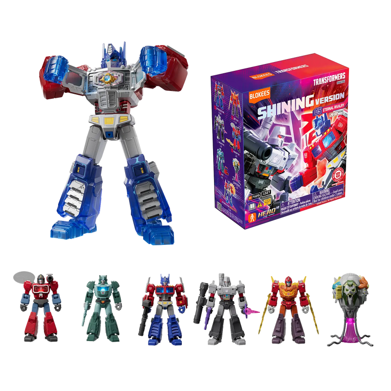 Blokees Transformers Blind Box Shining Version 05 Eternal Rivalry confezione ufficiale