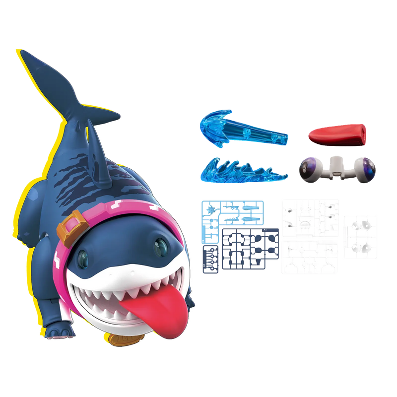 Blokees Champion Class 12 Jeff The Land Shark Marvel Rivals, model kit da costruire