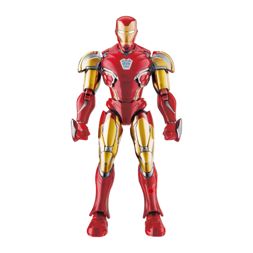 Model kit ufficiale Blokees di Marvel Iron Man Mark 85 numero 01 Champion Class in scala 1 12 altezza 13,4 con armatura nanotecnologica rosso lucido oro e argento con reattore arc azzurro illuminato EAN 0810181530612