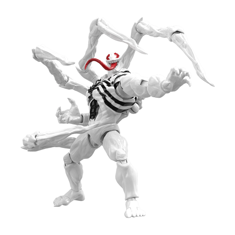 Blokees Marvel Rivals Anti-Venom Bianco Champion Class Model Kit Action Figure da 15 cm vista frontale