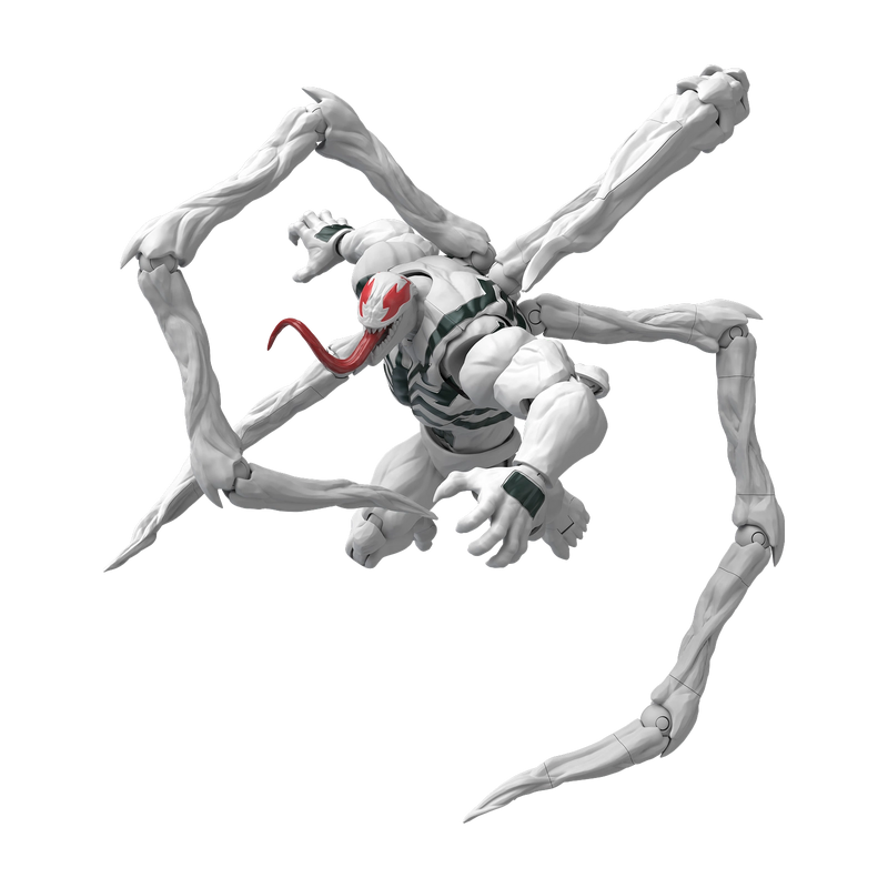 Model Kit Blokees Marvel Rivals Anti-Venom Bianco articolato in posa dinamica