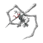 Model Kit Blokees Marvel Rivals Anti-Venom Bianco articolato in posa dinamica