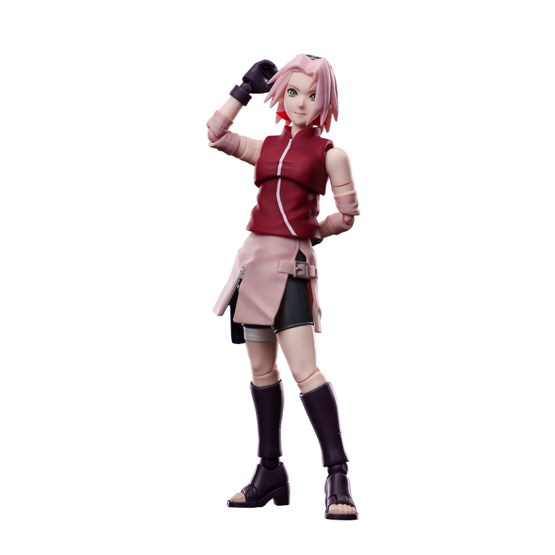 Blokees Naruto Champion Class 07 Sakura Haruno EAN 810181532852 Model kit snodabile Blokees 07 di Sakura Haruno da Naruto Shippuden. La figura ha capelli rosa brillante, occhi verdi e indossa la tunica rossa da ninja con pantaloncini neri. Codice modello Champion Class 07 SET 75618