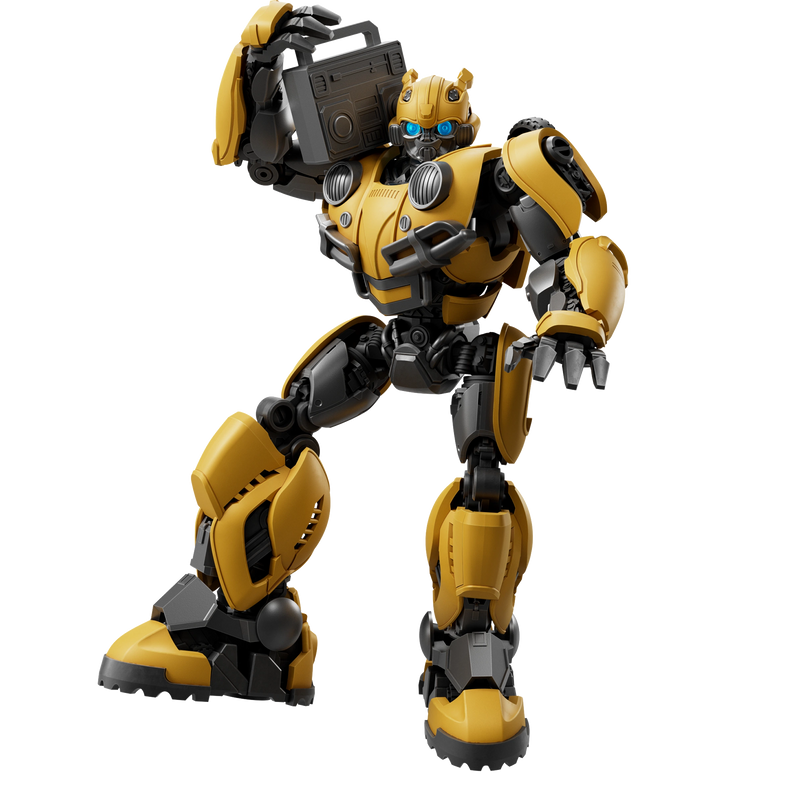 blokees transformers champion class 27 bumblebee con accessorio