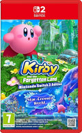 Copertina di Kirby e la Terra Perduta – Nintendo Switch 2 Edition con Kirby in un mondo post-apocalittico colorato e ambienti tridimensionali esplorabili