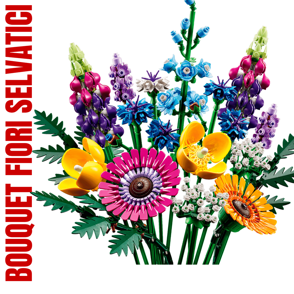 LEGO Bouquet Fiori Selvatici 10313 decorazione naturale effetto campo fiorito