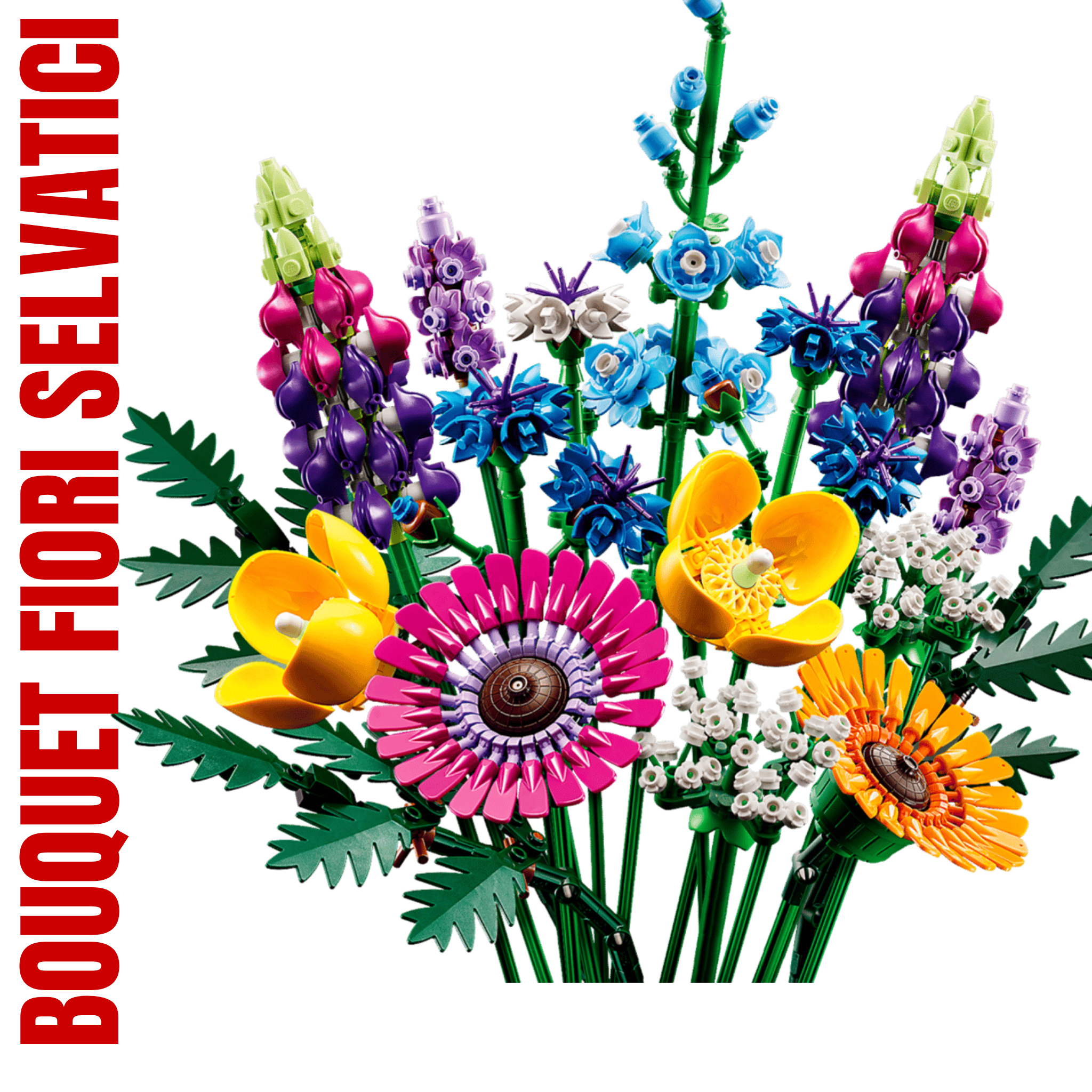 LEGO Bouquet Fiori Selvatici 10313 decorazione naturale effetto campo fiorito