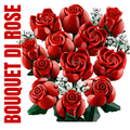  LEGO Bouquet di Rose 10328 decorazione romantica per casa elegante