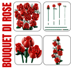  LEGO rose rosse 10328 composizione floreale per regalo romantico