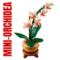 LEGO Mini Orchidea 10343 pianta decorativa compatta per scrivania e ufficio moderno