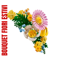 LEGO Bouquet di Fiori Estivi 10347 Composizione Colorata Decorativa per Casa