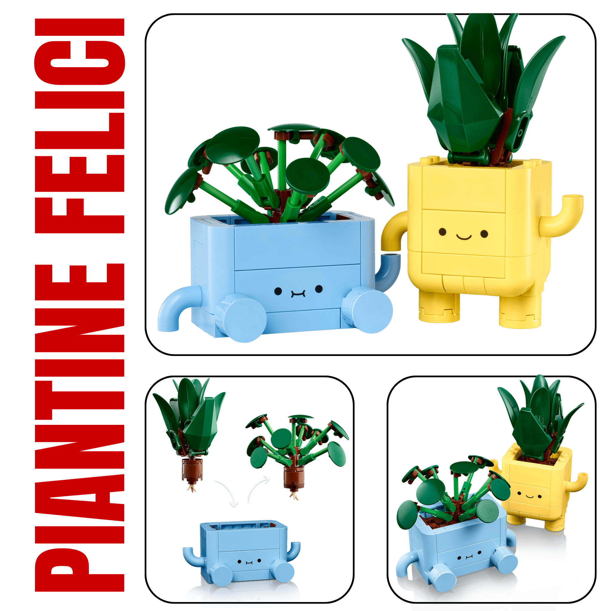 2. LEGO piante piccole 10349 decorazione creativa per ufficio e studio