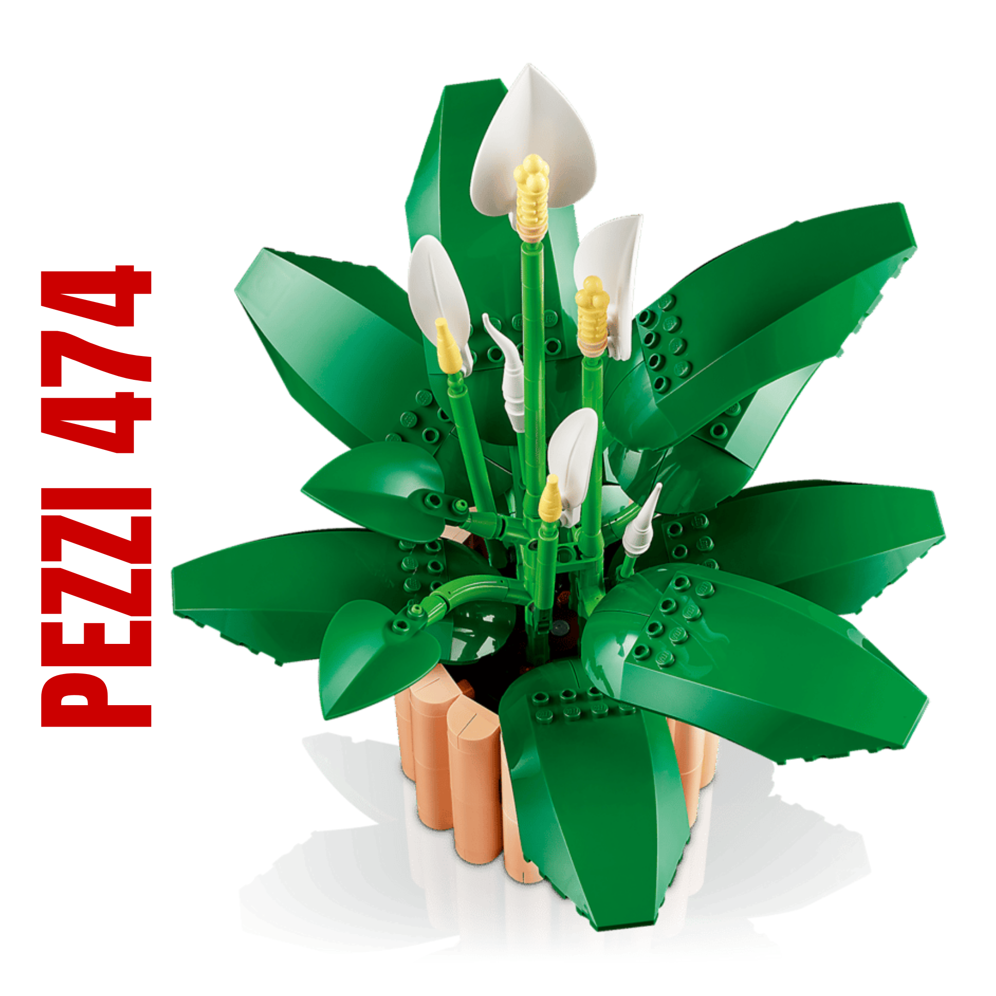 2. LEGO pianta verde 11504 decorazione naturale per ambienti moderni minimal