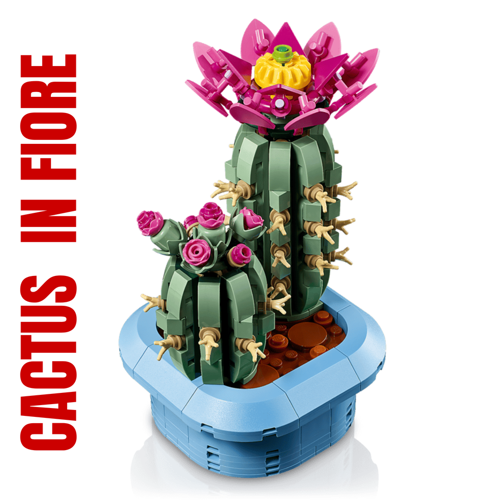 LEGO Cactus in Fiore 11509 decorazione moderna per scrivania stile minimal