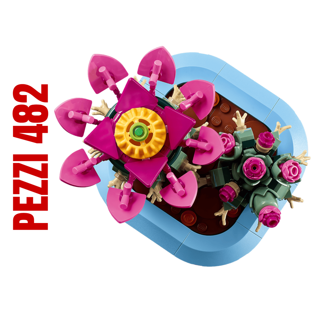 2. LEGO cactus decorativo 11509 pianta finta senza manutenzione per casa