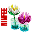 1. LEGO Ninfee 11511 composizione floreale acquatica decorazione zen rilassante casa