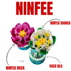 2. LEGO Ninfee 11511 fiori acquatici design orizzontale stile zen decorazione interna