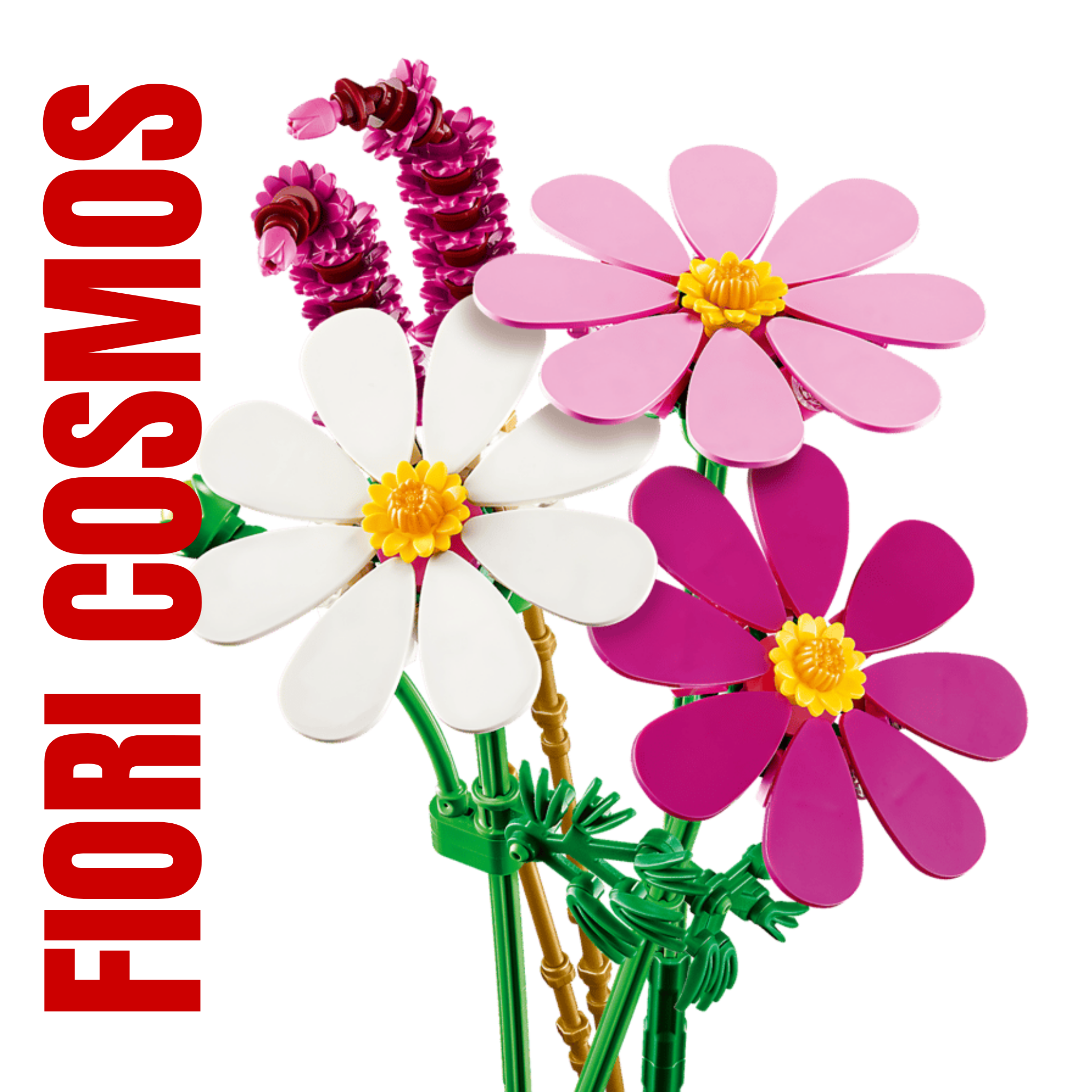 2. LEGO Fiori Cosmos 11514 fiori sottili design arioso stile minimal moderno