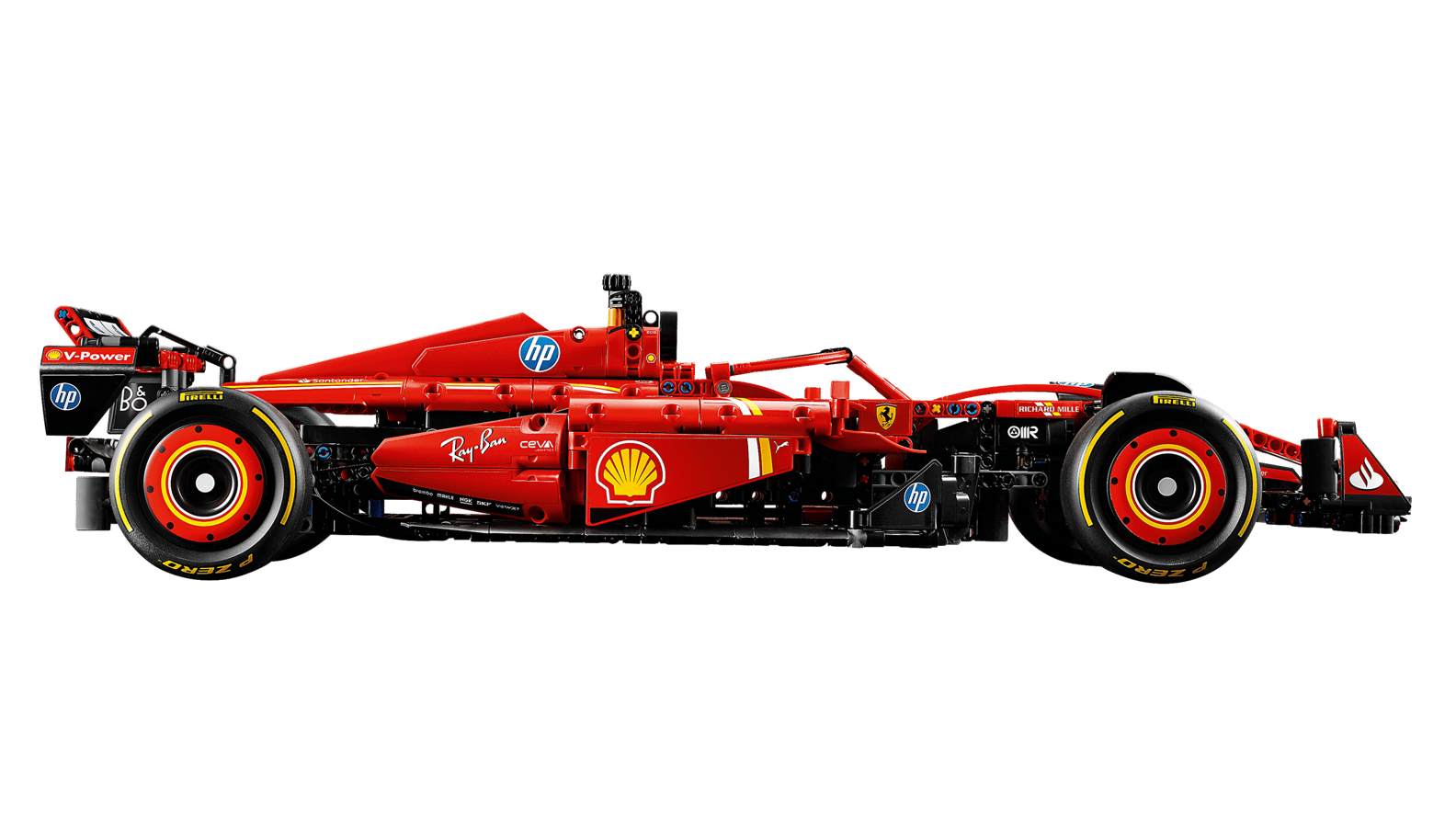 modello LEGO Ferrari Formula 1 SF-24 dettagli aerodinamici