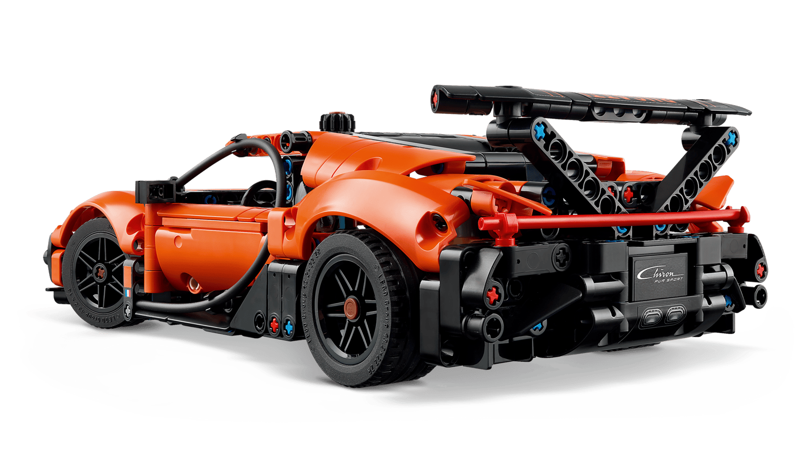 modello LEGO Bugatti hypercar dettagli aerodinamici