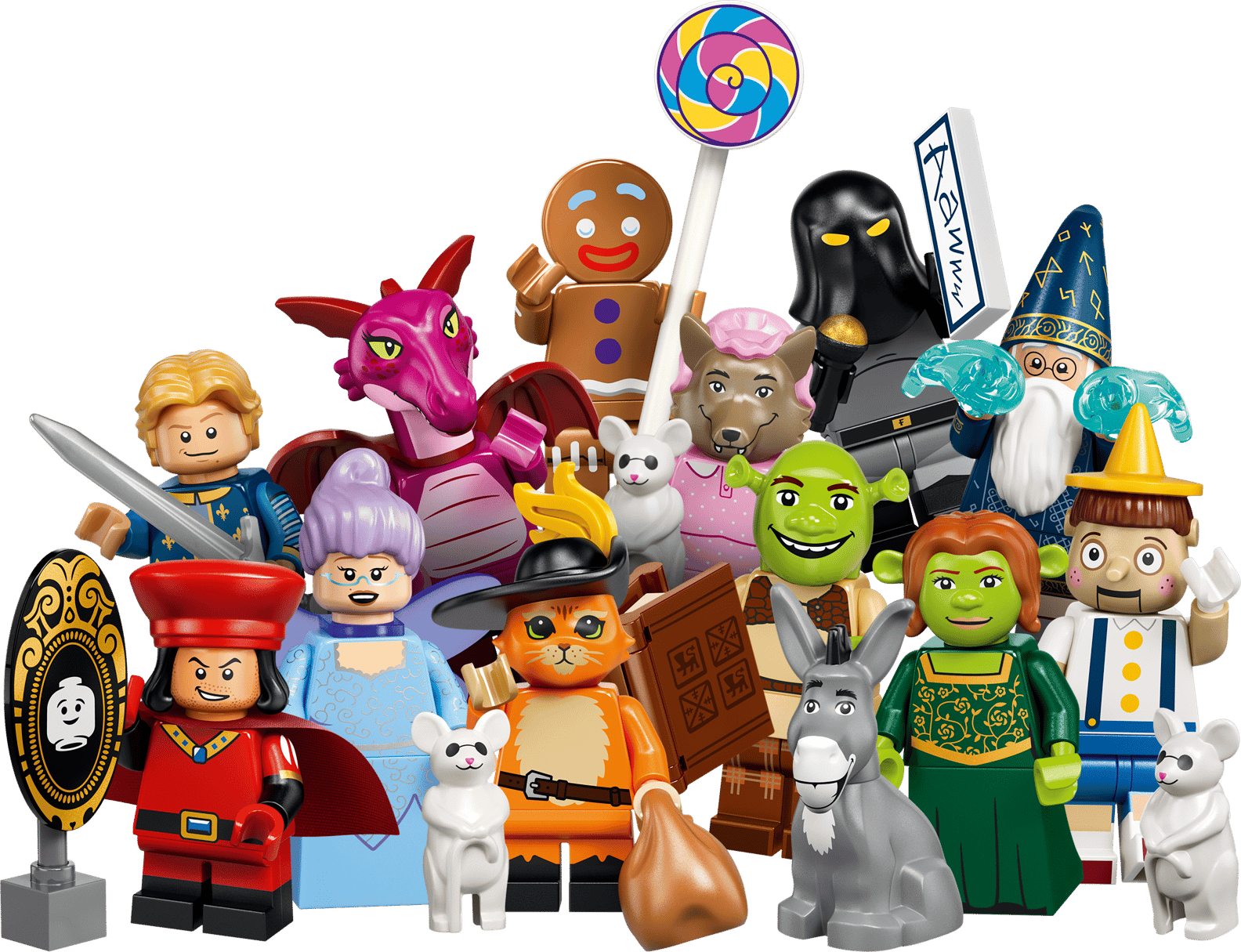 LEGO Minifigure Shrek 71053 serie completa originale ideale per collezionisti