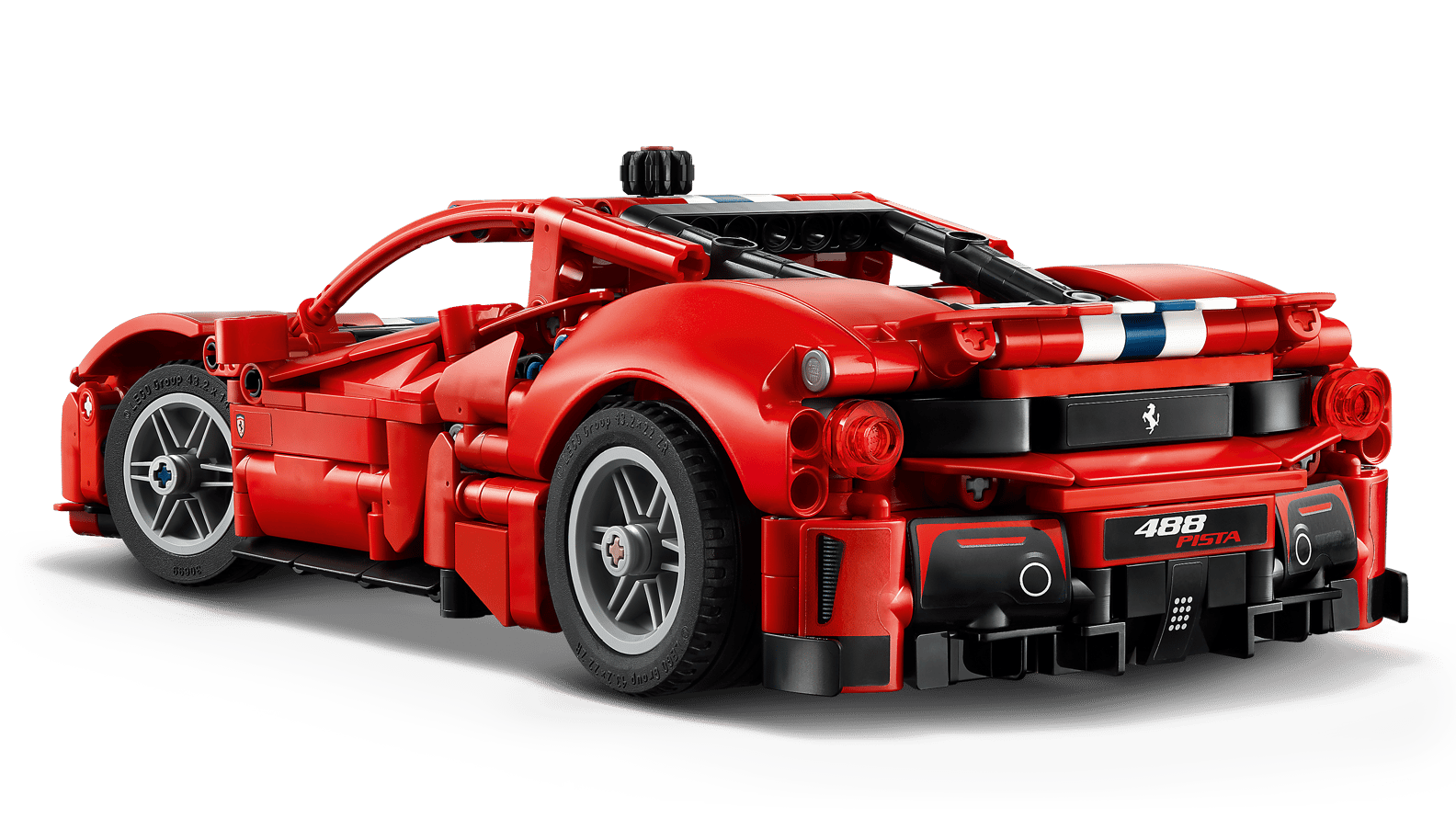 modello LEGO Ferrari 488 pista dettagli aerodinamici