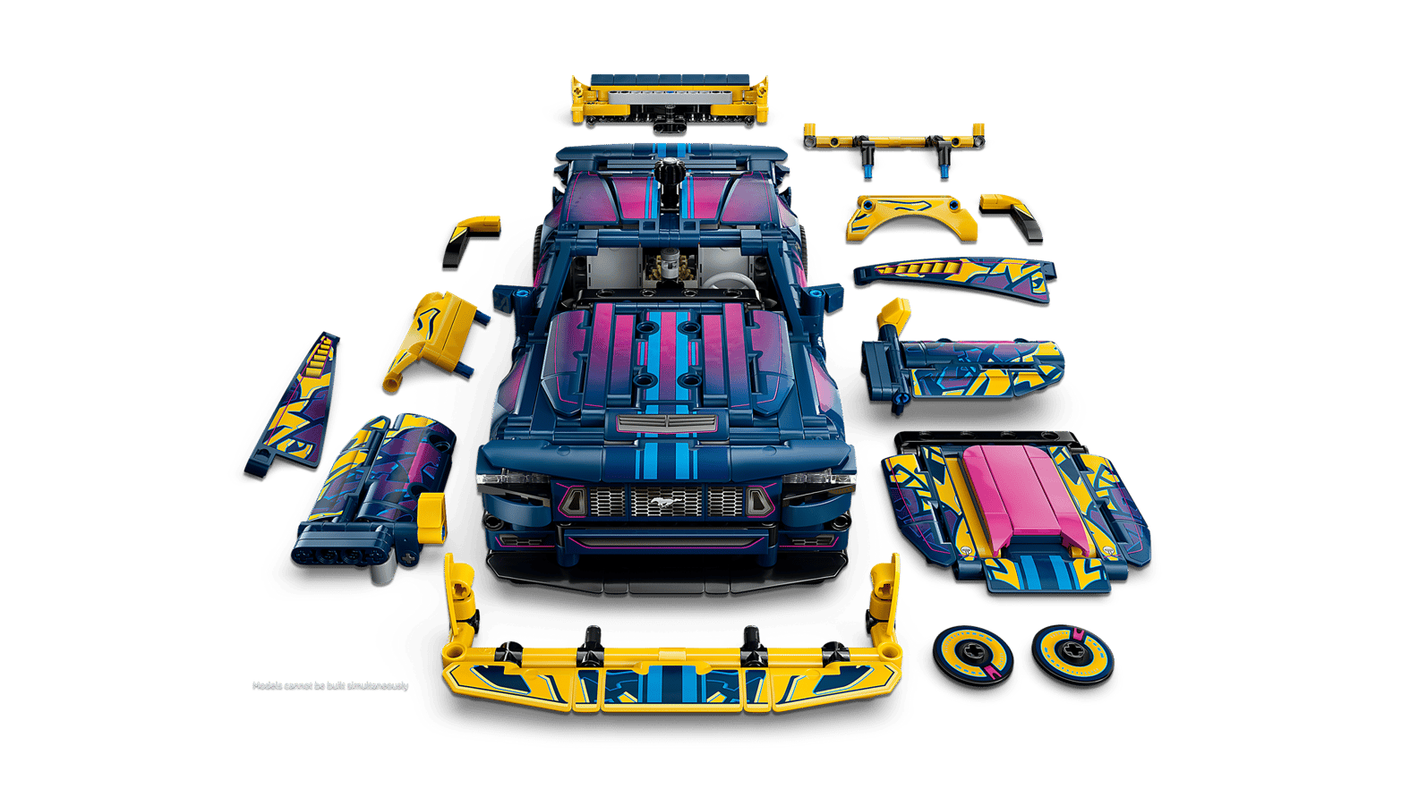 LEGO Technic Ford Mustang GT Custom Garage 42236 vista frontale