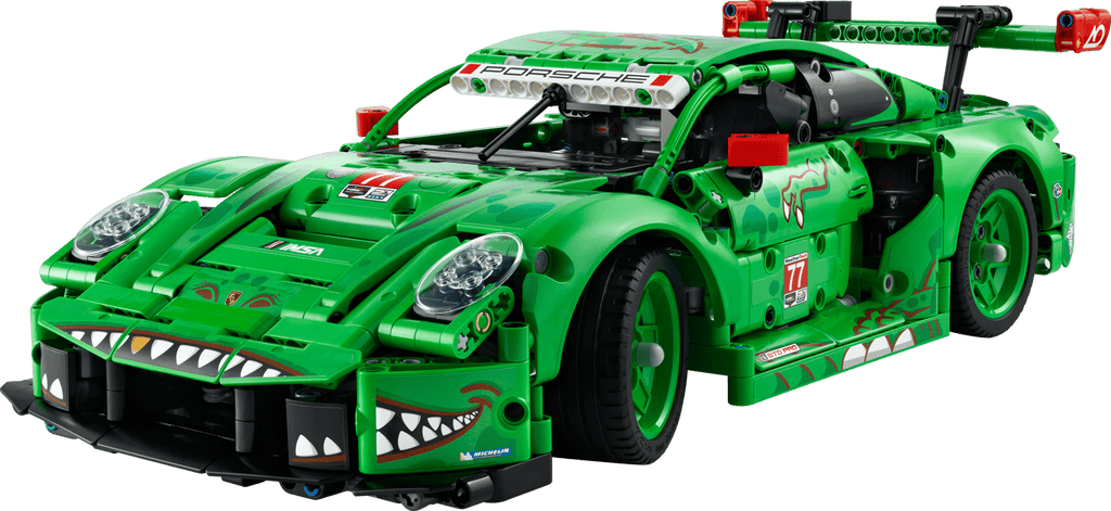 LEGO Technic Porsche 911 GT3 R Rexy AO Racing vista frontale