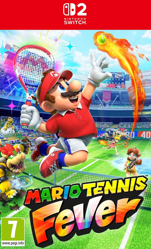 Mario Tennis Fever gameplay: partita di tennis arcade con personaggi Nintendo su campo dinamico e colorato
