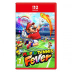 Mario Tennis Fever con personaggi Nintendo in una partita di tennis su campo sportivo