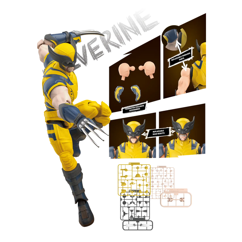 Model kit Wolverine con teste intercambiabili