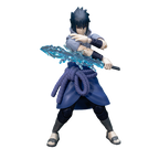 Modellino Blokees di Sasuke Uchiha con finiture dettagliate ispirato al personaggio dell'anime