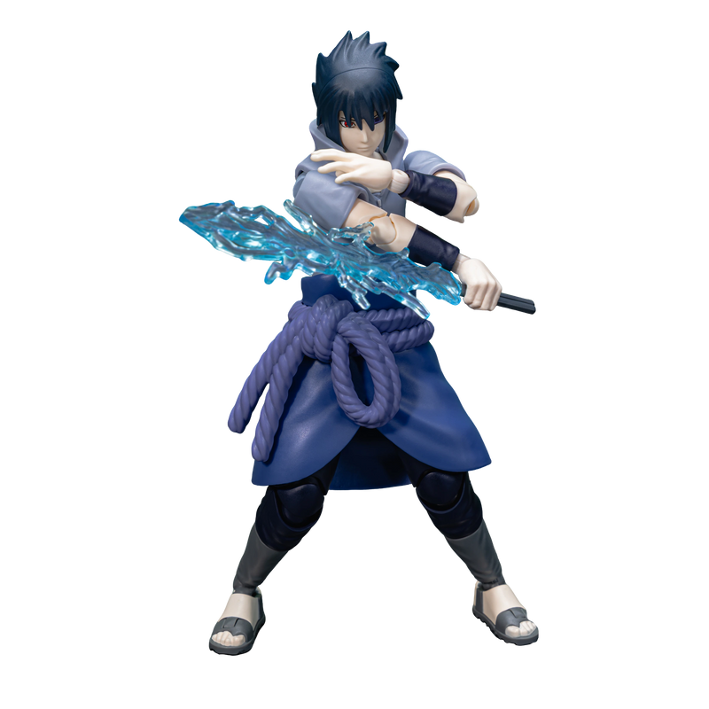 Modellino Blokees di Sasuke Uchiha con finiture dettagliate ispirato al personaggio dell'anime