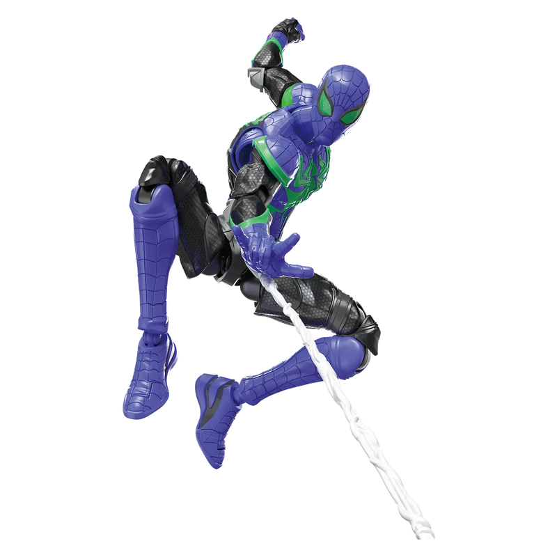 Spider-Man Chasm Blokees Champion Class 25 mentre spara la ragnatela