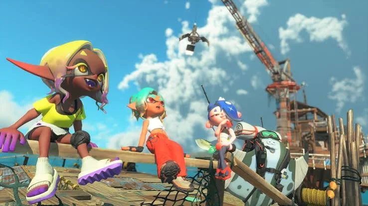 immagine  di Splatoon Raiders su Nintendo Switch 2 con il nuovo team in missione.