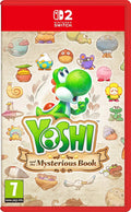 Copertina di Yoshi and the Mysterious Book per Nintendo Switch 2 con Yoshi in un’avventura platform magica tra pagine animate e mondi illustrati